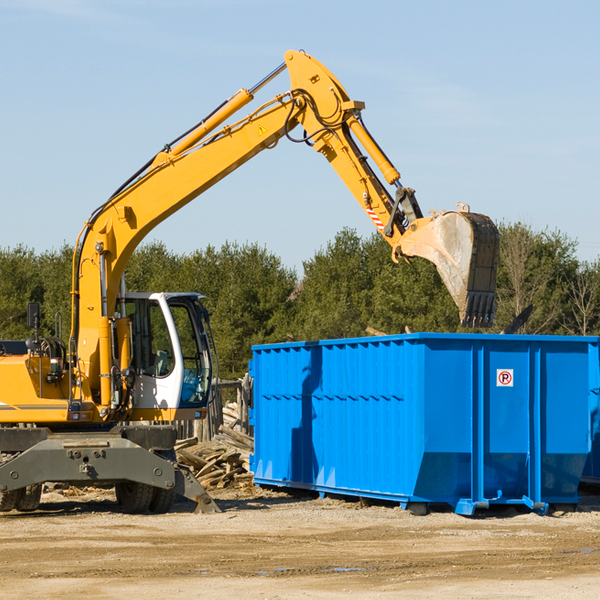 how many times can i have a residential dumpster rental emptied in Greens Fork Indiana